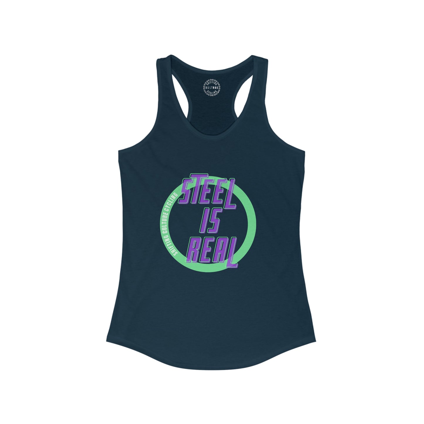 Steel is Real Women's Racerback Tee