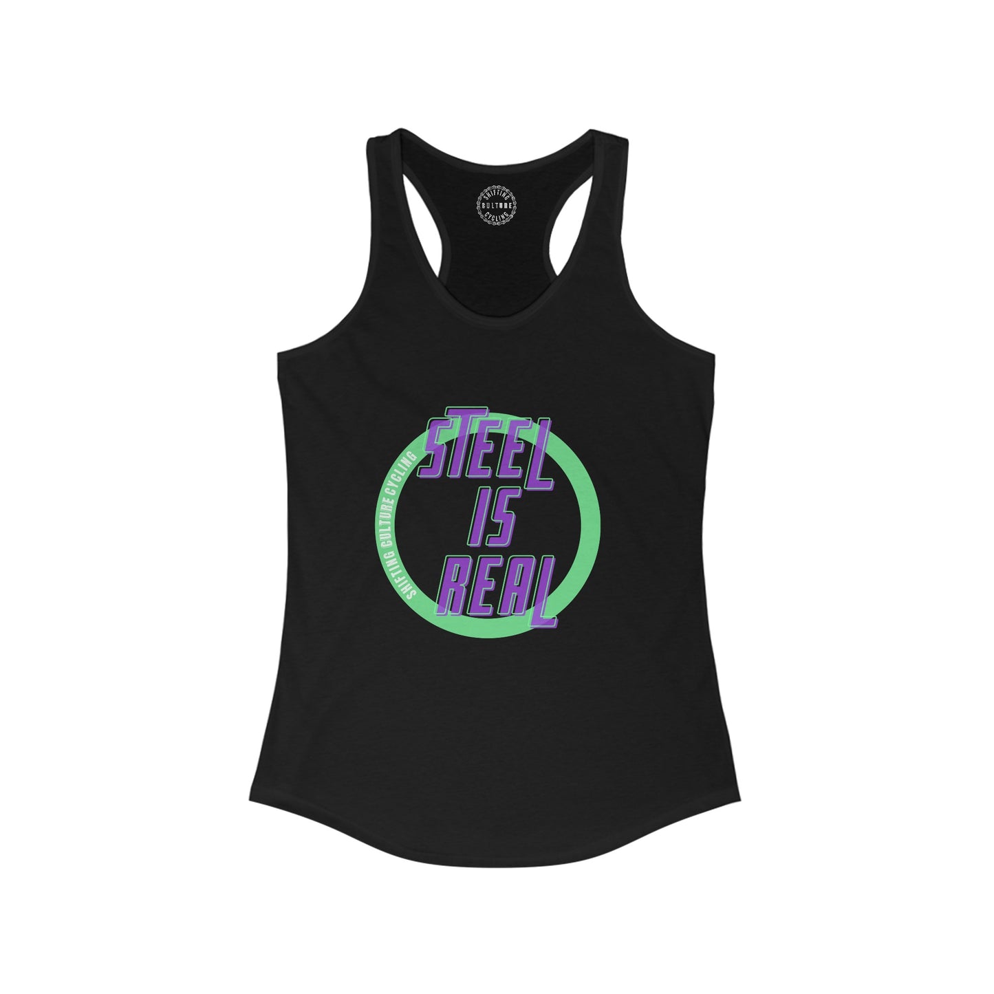 Steel is Real Women's Racerback Tee