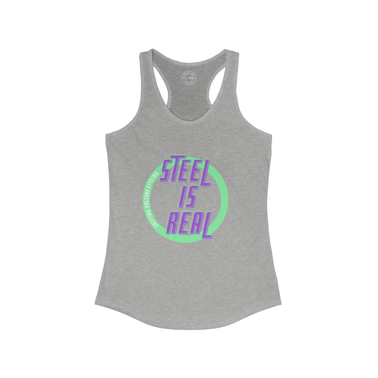 Steel is Real Women's Racerback Tee